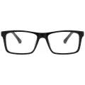Calliste - Rectangle Black Reading Glasses for Men & Women